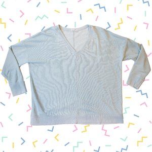 Baby Blue V-Neck Sweatshirt